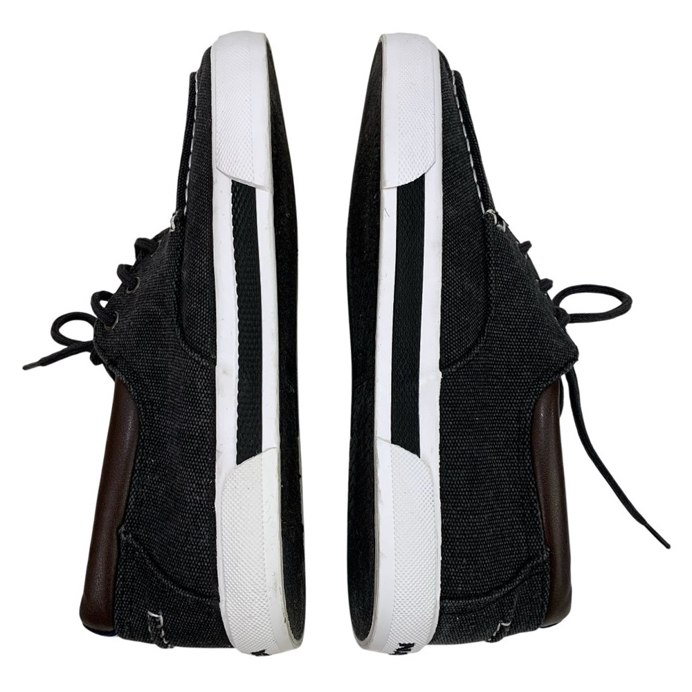 Nautica Men’s Charcoal and White Canvas Boat Shoes Size 8 Travel Cruise Vacation - Picture 8 of 10